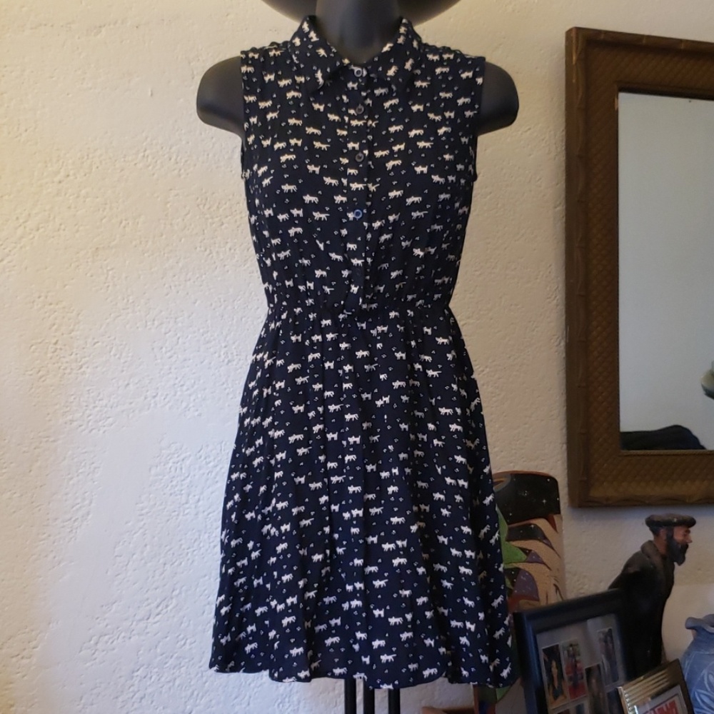**SOLD ON MERCARI**Allegra K Placket Printed Dress